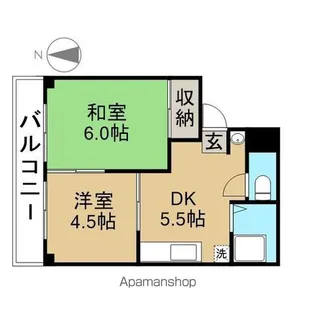 P.M小池【403号室】の間取り