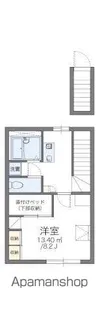 レオパレスアルビレオB【206号室】の間取り