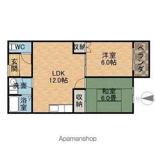 丸矢マンション【202号室】の間取り