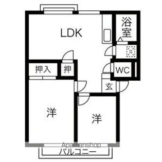 ドリームフォレスト楽田【2階】の間取り