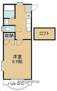 ホワイトキャッスル遠見塚14番館【1階】の間取り