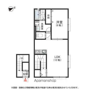 FINE SQUARE 喜連【202号室号室】の間取り