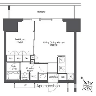 東京ポートシティ竹芝レジデンスタワー【15階】の間取り