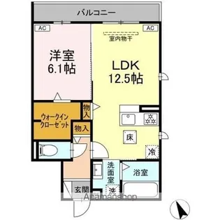 プランドール【1階】の間取り