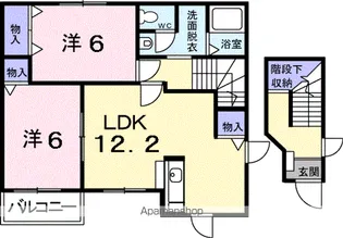 パストラル広貴C【2階】の間取り
