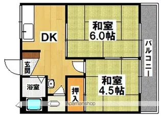 大栄マンション【4階】の間取り