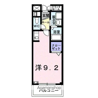 ファウンダー オブ ティー【206号室】の間取り