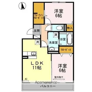 ファミール・カメリア【2階】の間取り