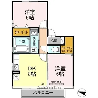 アイングルック【2階】の間取り