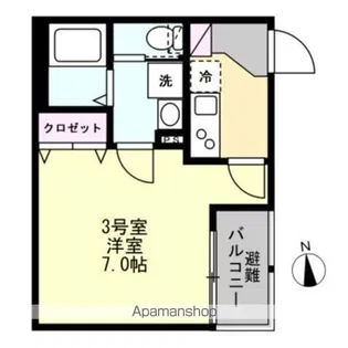 ベイルーム本厚木メゾン【1階】の間取り