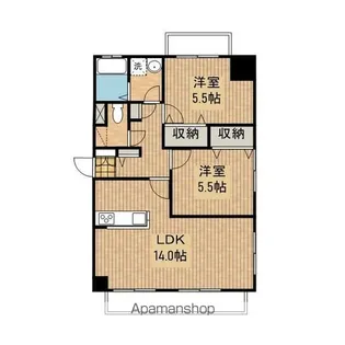 ゴードン【5階】の間取り
