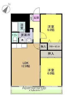 セントラルヒルズⅠ【203号室】の間取り