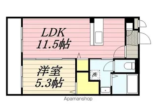 アウル横瀬Ⅱ【202号室】の間取り