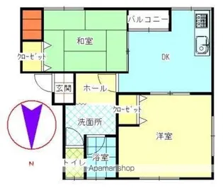 メゾン・シンフォニー【2-2号室】の間取り