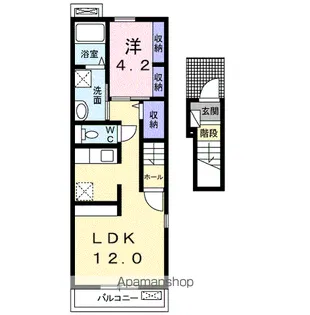 プランドール【2階】の間取り