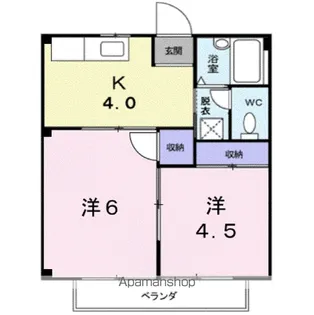 シティハイツ藤井【2階】の間取り