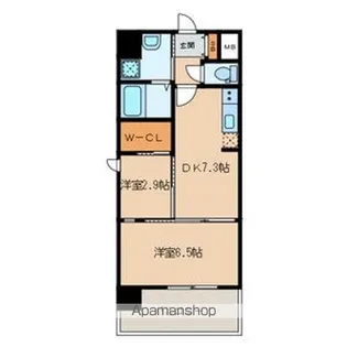 MODERN PALAZZO 姪浜 AVENUE【3階】の間取り