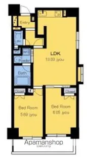 静岡馬渕エンブルコート【5階】の間取り