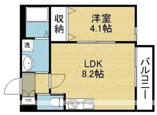 H-maison平野Ⅲ【2階】の間取り