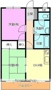 コートピュール新引【103号室】の間取り