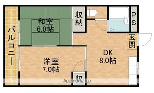 アパーション智秀【1階】の間取り