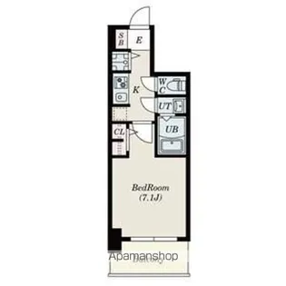 SーRESIDENCE堺市駅前【8階】の間取り