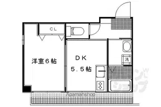 グリーンヒル塔ノ段【302号室】の間取り