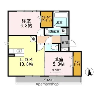 アコルトシェーン.【2階】の間取り