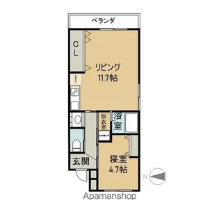 Iマンション3【4階】の間取り
