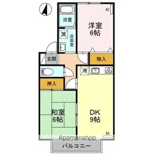 アモールKAZAMA【2階】の間取り