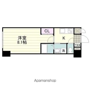ハウオーリー上之園【102号室】の間取り
