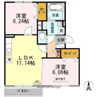 アレーズ【3階】の間取り