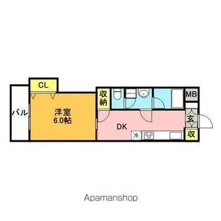 第6よしみビル【208号室】の間取り