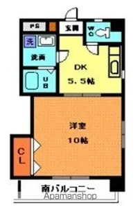 キャッスル千舟【305号室】の間取り