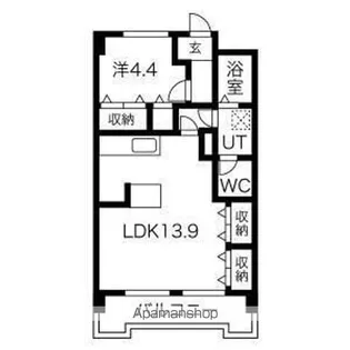 レジデンス野村【401号室】の間取り