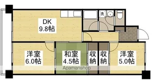 グラン・ドムール津高【7階】の間取り