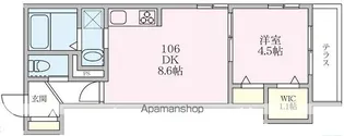 SERES PROMENADE【106号室号室】の間取り