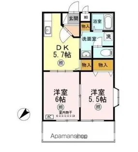 プレジデントタカヤ6 A棟【103号室】の間取り