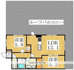アーク美章園【6階】の間取り