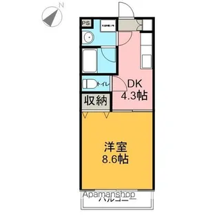 カーサ落合【3階】の間取り