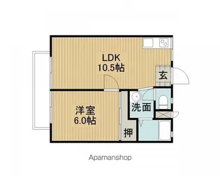 パナハイツセブンA棟【202号室】の間取り