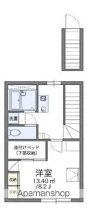 レオパレスアントラー【206号室】の間取り