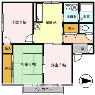 ラフィネ九【101号室】の間取り