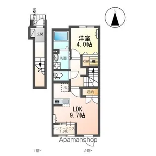 ケセラセラ ムーン【2階】の間取り