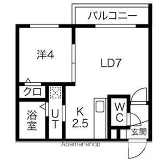 Plan Doll(プランドール)【4階】の間取り