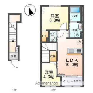 T.K.LIFE【2階】の間取り