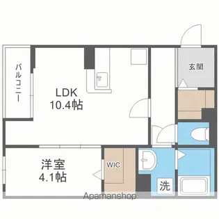 ガレア高宮【2階】の間取り