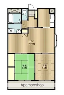 ルーエ石井【402号室】の間取り