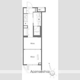 アンベリール墨田Ⅱ【3階】の間取り