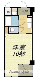 遠鉄ハイツ自校駅ビル【4階】の間取り